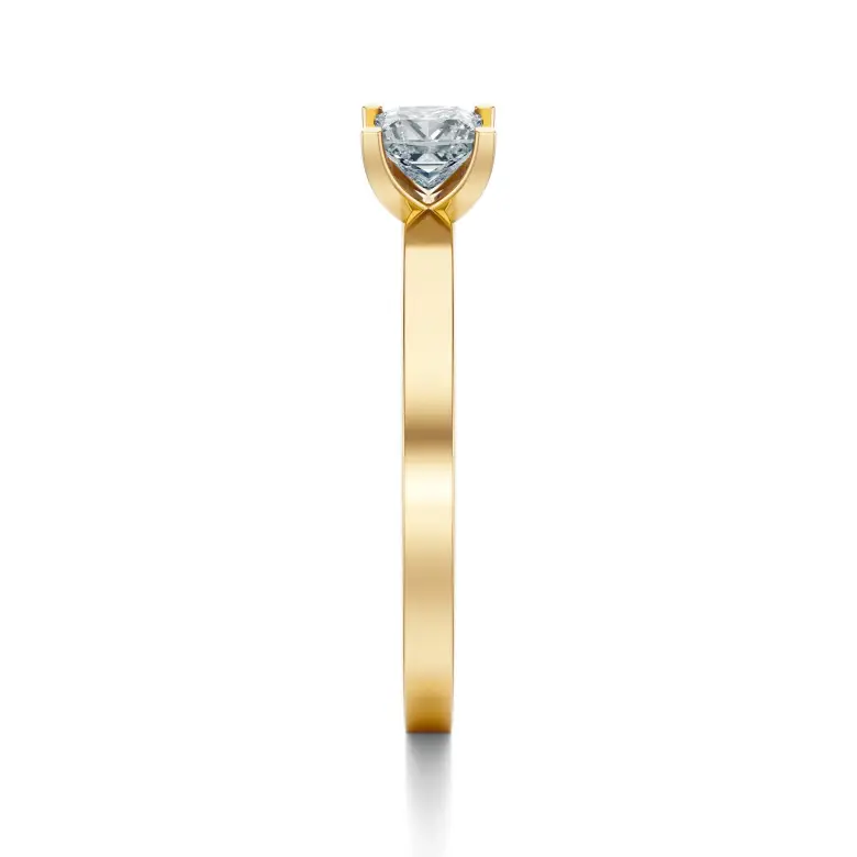 Pierścionek zaręczynowy złoty z diamentem AJPZ_117